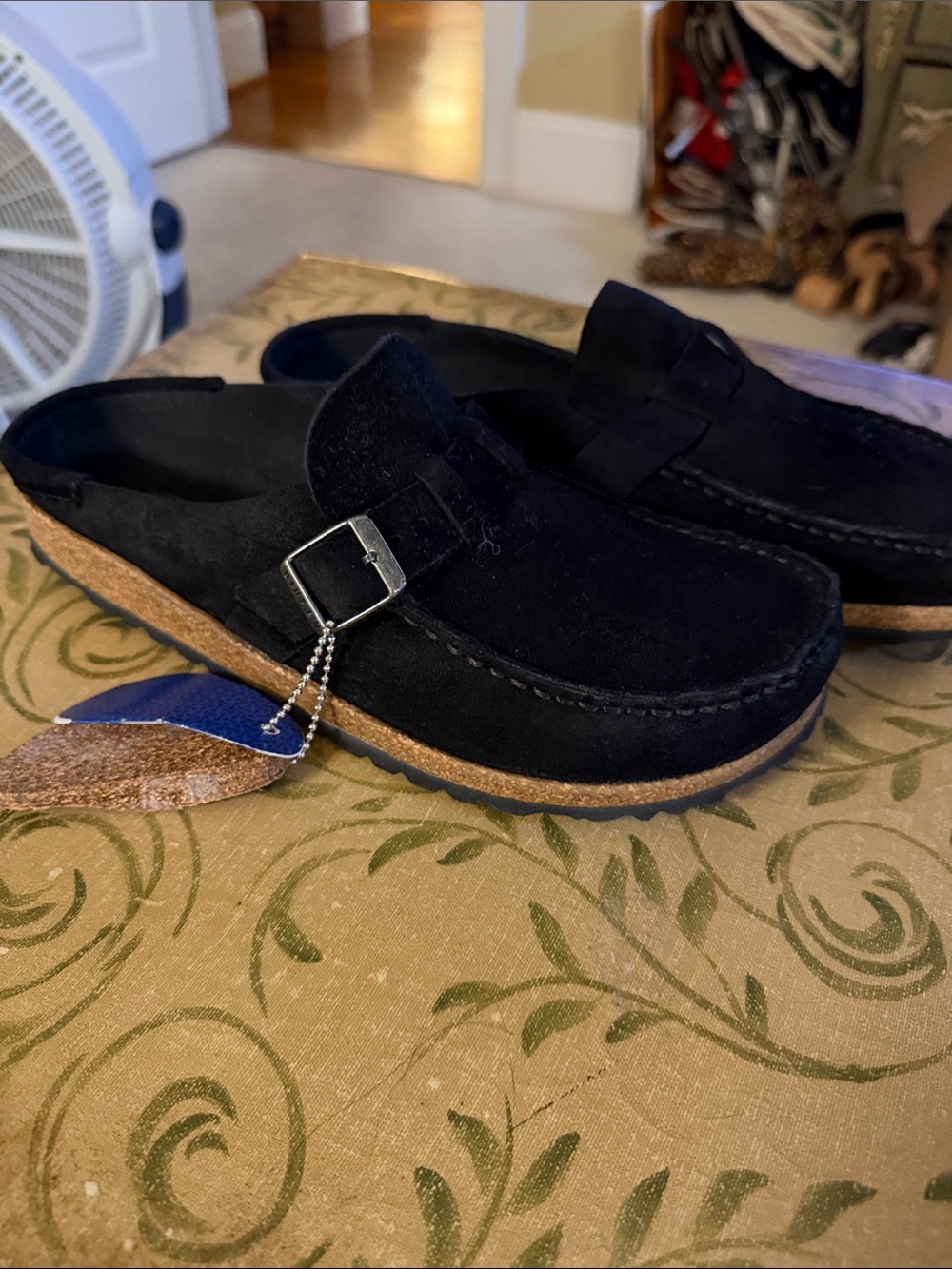 Women’s Birkenstock Black Suede Buckley Clog